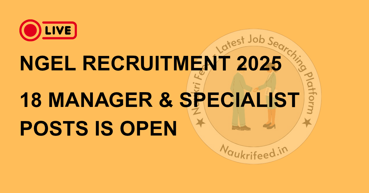 NGEL Recruitment 2025