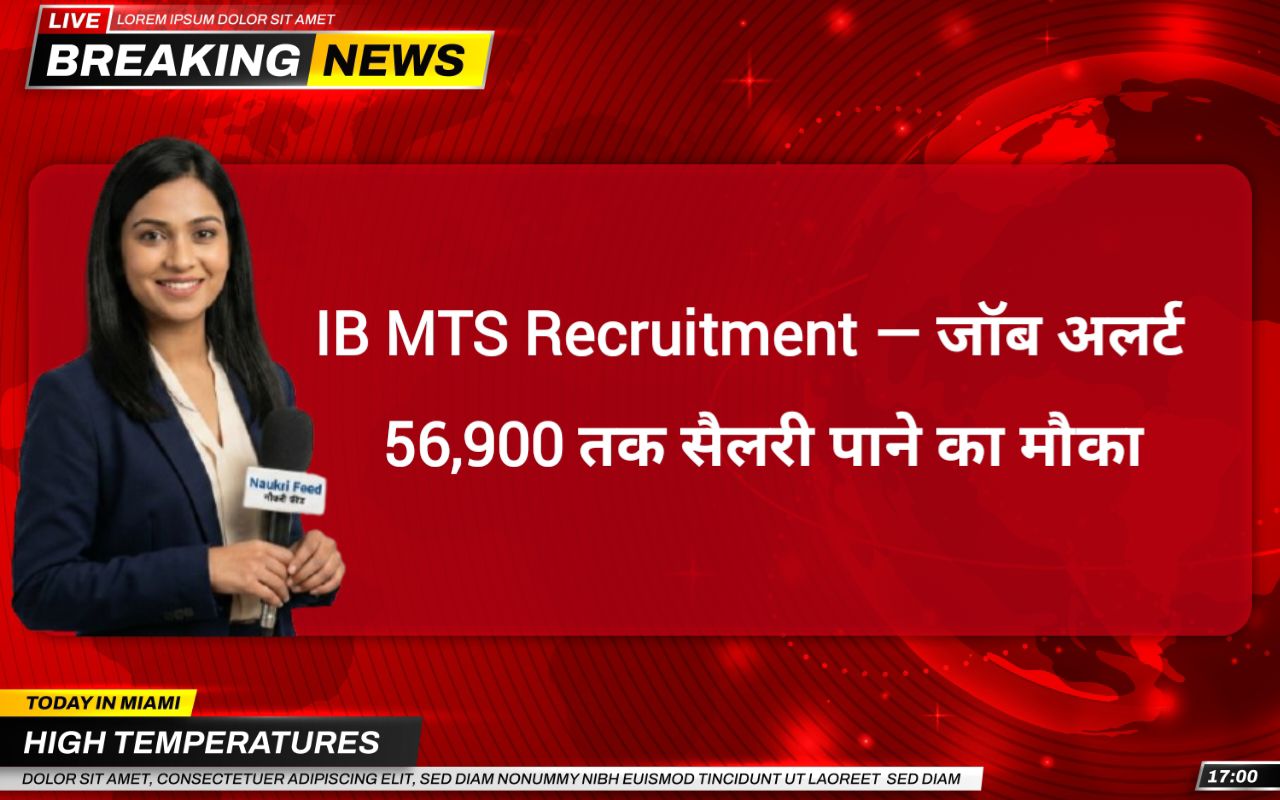 IB MTS Recruitment 2025