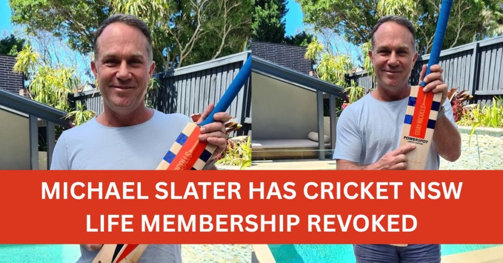 Michael Slater Has Cricket NSW Life Membership Revoked