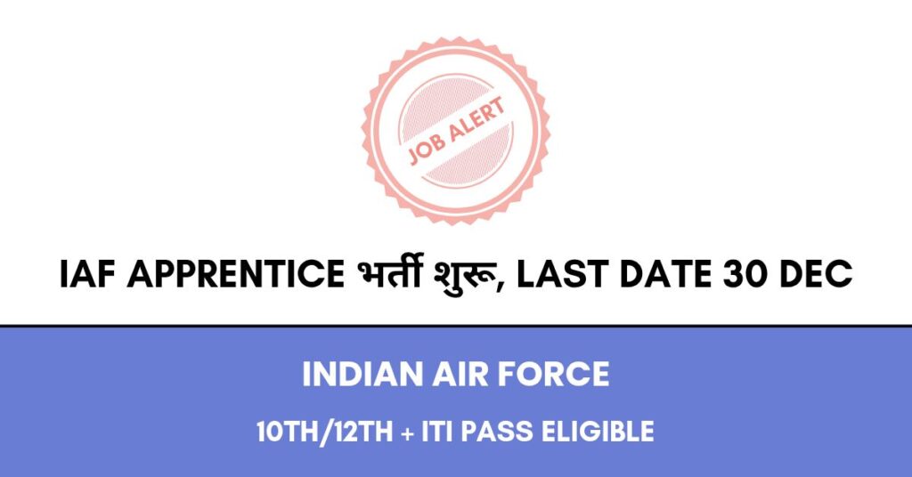 IAF Apprentice Recruitment 2025
