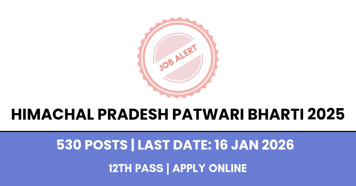 HP Patwari Recruitment 2025