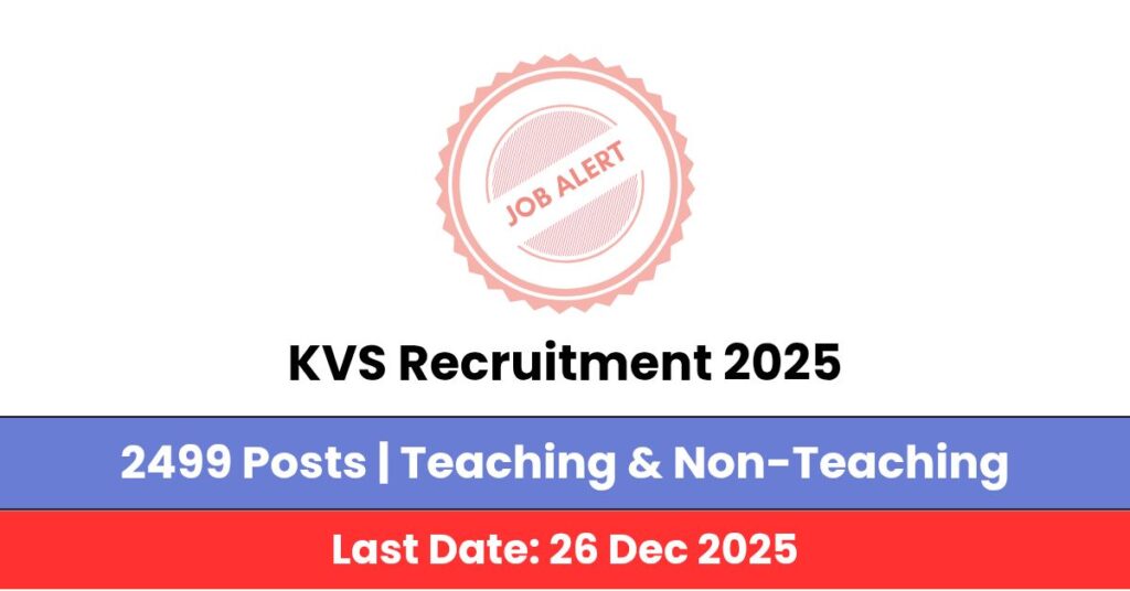 KVS Recruitment 2025