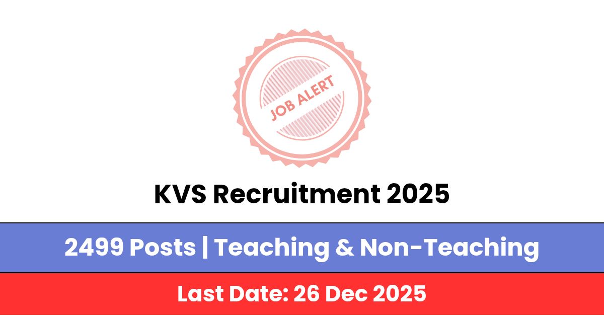 KVS Recruitment 2025